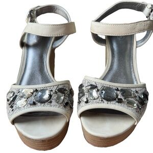 COACH brand rhinestone wedges size 9